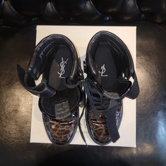 Yves Saint Laurent - Malibu High Top Leopard Leather - YSL - Picture 7 of 12
